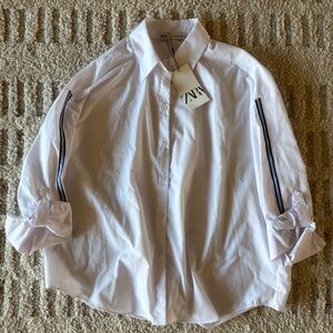 Zara Classic White Button-Up Shirt